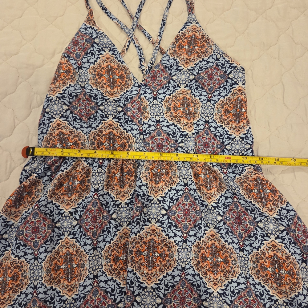 Blue and Pink Dress. Perfect Rodeo Dress, Just Add Boots! - Picture 5 of 7